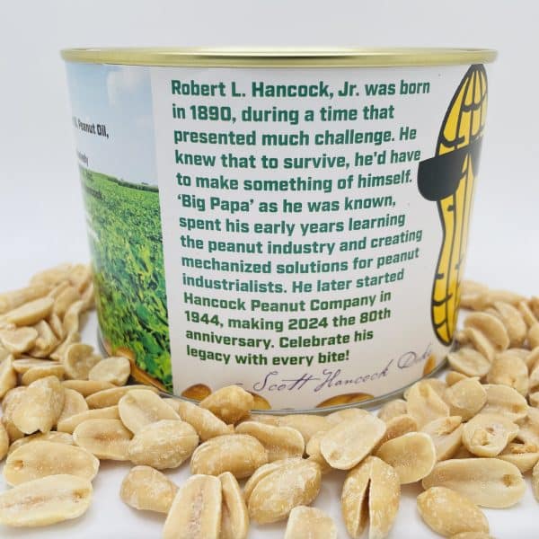 salted peanuts label Robert L. Hancock