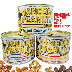 Salted Cocktail Nuts, Chocolate Covered Nuts, Honey Roasted Nuts - Hancock Peanut Company