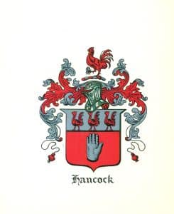 hancock coat of arms