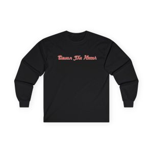 Black long-sleeve t-shirt 16507742166236021162_2048.jpeg featuring the text Down The Hatch in red script with a white outline across the chest.